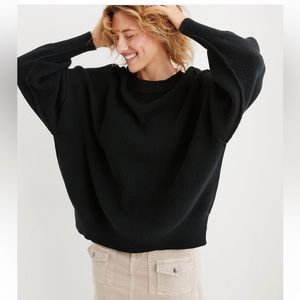 American Eagle black oversized sweater